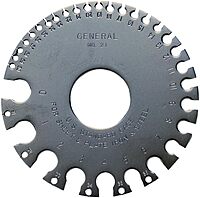 General Tools 21 US Standard Sheet Metal Round Gage