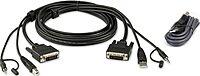 ATEN DVI to DVI Cable 6 FT DVI Male to Male Dual Link DVI-D Audio USB Combo Cable Kit for PC Desktop Monitor Projector