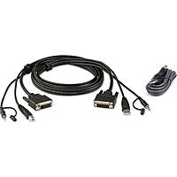 ATEN DVI to DVI Cable 6 FT DVI Male to Male Dual Link DVI-D Audio USB Combo Cable Kit for PC Desktop Monitor Projector