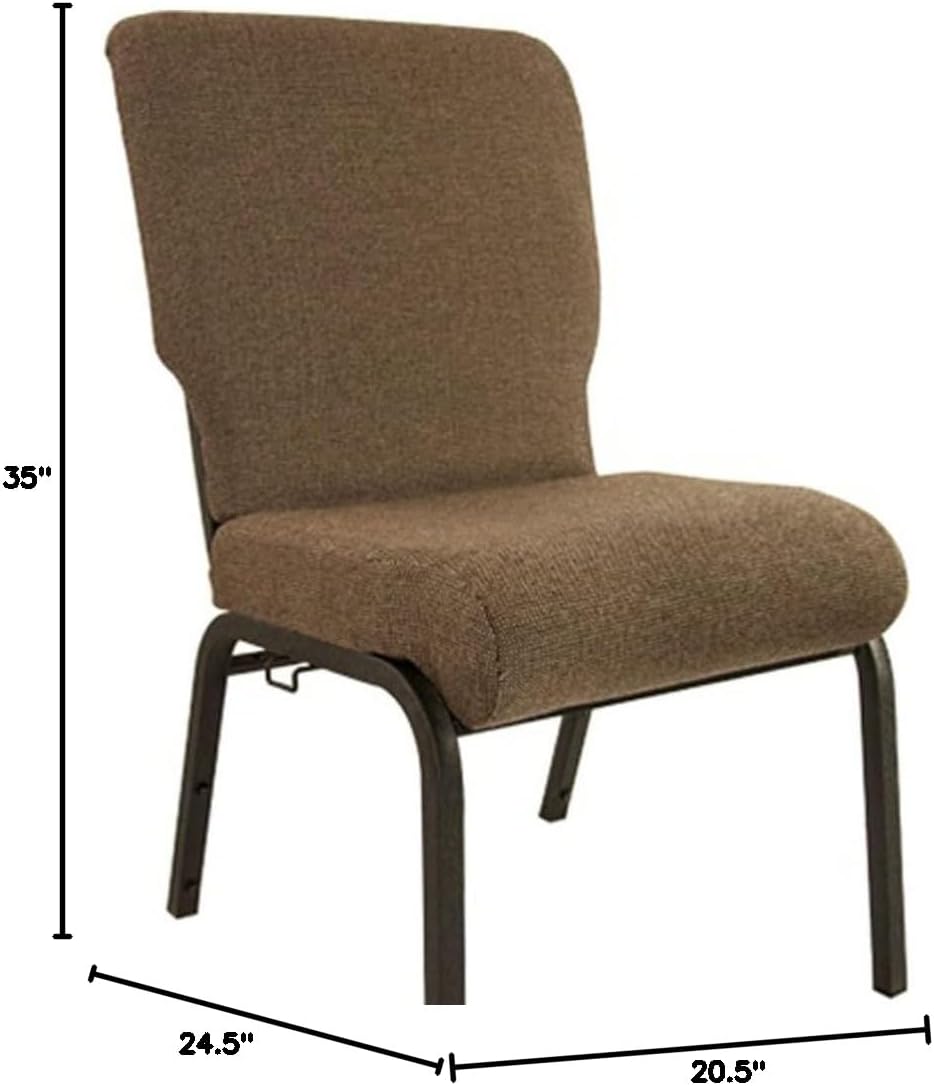 Flash Furniture Advantage Jute Church Chair 20.5 in. Wide