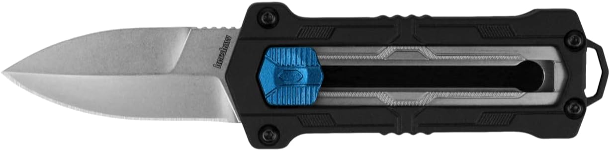 Kershaw Kapsule EDC Pocket Knife, 1.9" Spear Point Blade, Manual Opening, Sliding Button Lock,Black