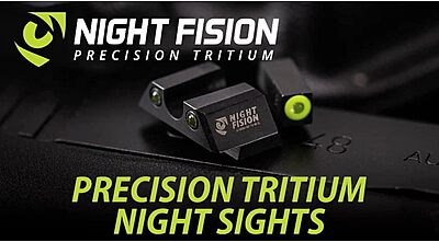 NIGHT FISION Accur8 Student of The Gun Tritium Night Sight Set for Glock 42/43/43X
