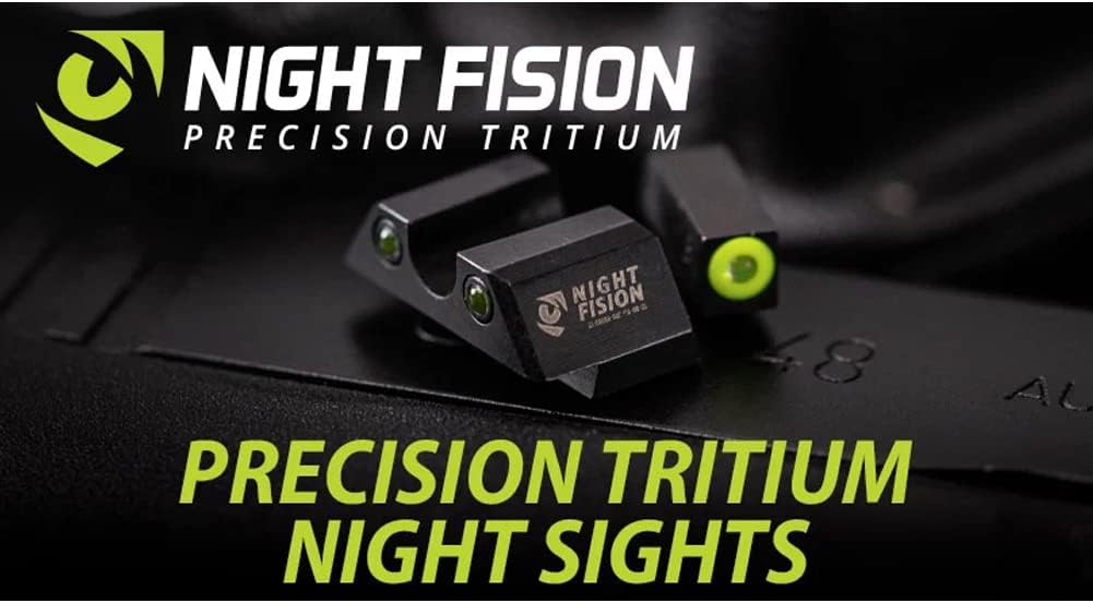 NIGHT FISION Accur8 Student of The Gun Tritium Night Sight Set for Glock 42/43/43X