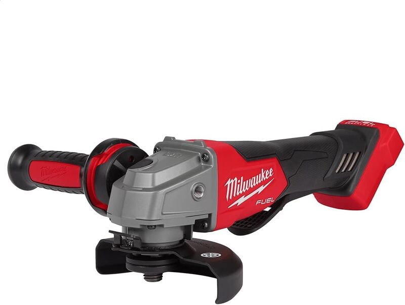 Milwaukee 2880-20 M18 FUEL Brushless Lithium-Ion 4-1/2 in. / 5 in. Cordless Small Angle Grinder with No-Lock Paddle Switch