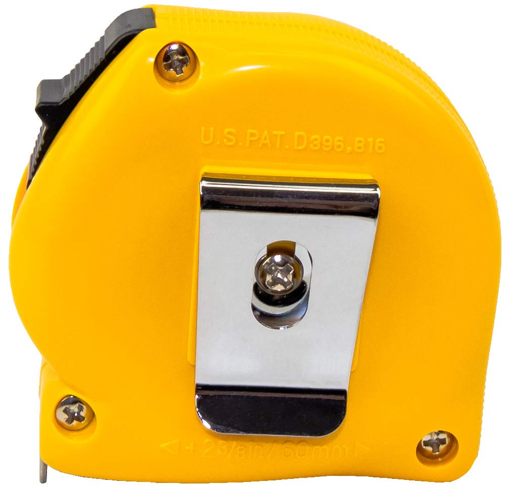 Komelon 4912 The Professional Nylon Coated Steel Blade Tape Measure 12-Feet by 5/8-Inch, Yellow Case 3.7 m