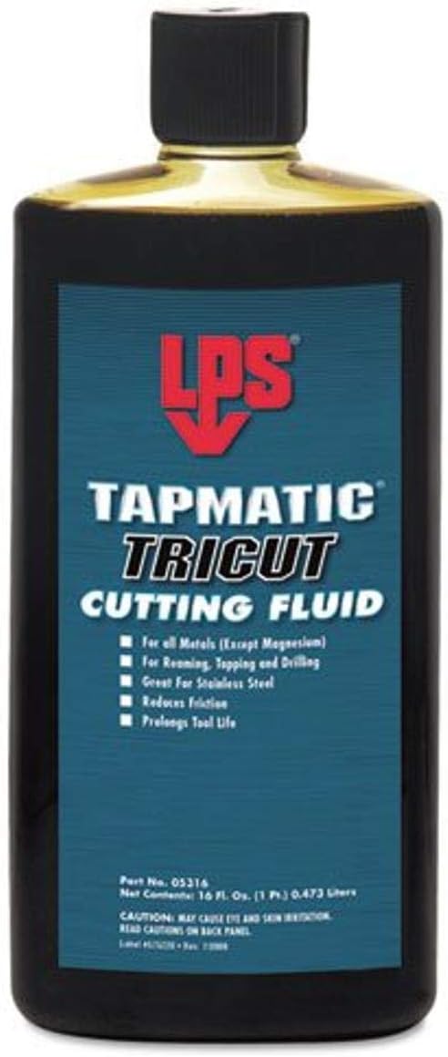 LPS Tapmatic TriCut Cutting Fluid, 16 oz Bottle - Metalworking Lubricant