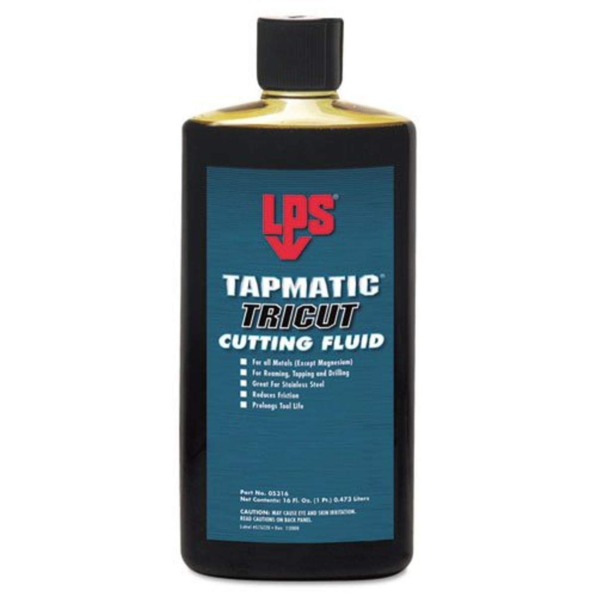 LPS Tapmatic TriCut Cutting Fluid, 16 oz Bottle - Metalworking Lubricant