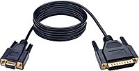 Tripp Lite Null Modem Serial RS232 Cable (DB9 to DB25 F/M) 6-ft. (P456-006)