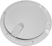 Sea-Dog Pop-Out Textured Deck Plate - White - 6"