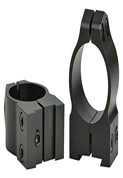 WARNE 1B1M CZ Permanently Attached Scope Rings, Solid Steel, Vertically Split, 1 inch, Med Matte