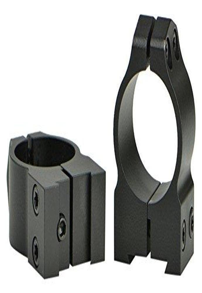 WARNE 1B1M CZ Permanently Attached Scope Rings, Solid Steel, Vertically Split, 1 inch, Med Matte