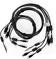 Vertiv Avocent Dual USB Keyboard and Mouse, Dual DisplayPort and Audio Cable, 6 ft. - CBL0108
