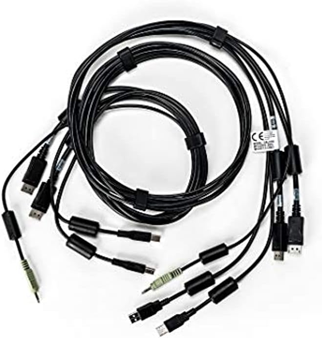 Vertiv Avocent Dual USB Keyboard and Mouse, Dual DisplayPort and Audio Cable, 6 ft. - CBL0108