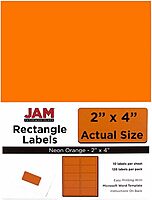 JAM PAPER Mailing Address Labels - Self-Adhesive Rectangular