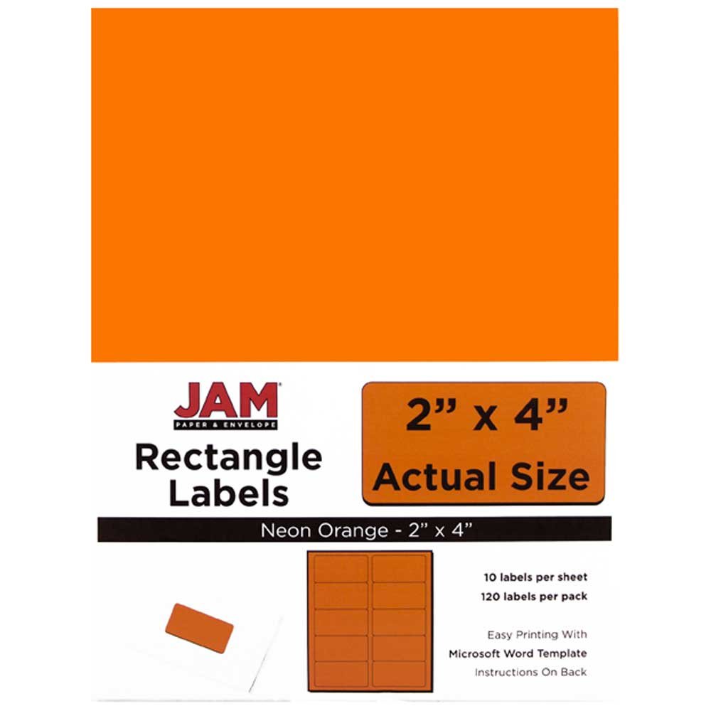 JAM PAPER Mailing Address Labels - Self-Adhesive Rectangular