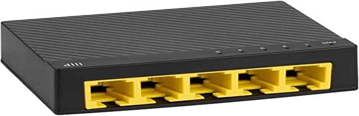 Monoprice 5-Port 10/100/1000Mbps Gigabit Ethernet Unmanaged Desktop Switch, IEEE 802.3ab, Cat5e, Plug and Play