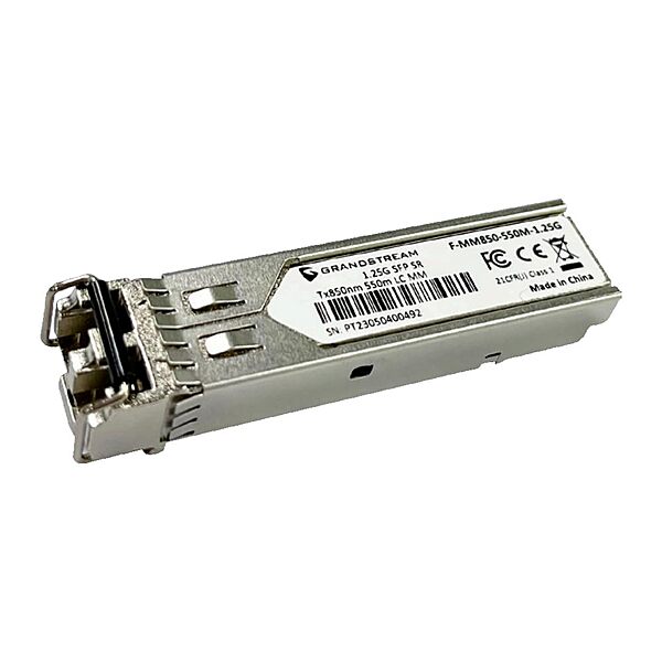 Grandstream Networks F-MM850-550M-1.25G Sfp Fiber Module [Multi-Mode 850nm Wave-Length 550-meter 1.25gbps]