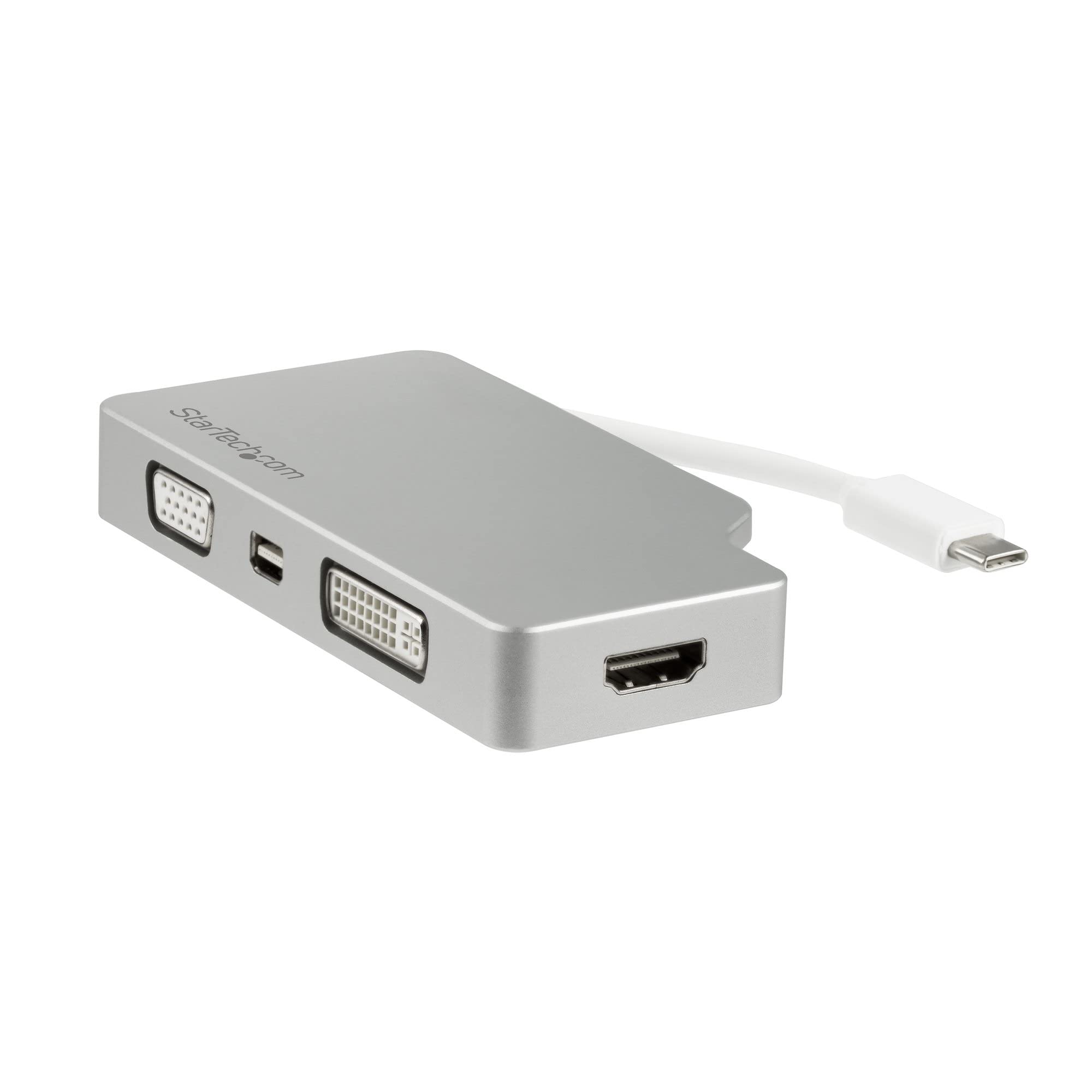 StarTech.com USB C Multiport Video Adapter with HDMI, VGA, Mini DisplayPort or DVI - or DVI (1080p)