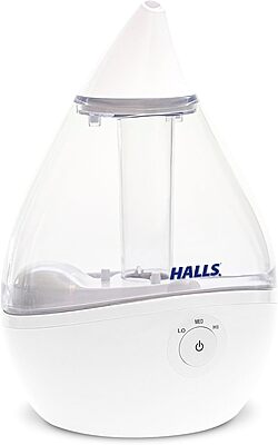 Crane x HALLS Droplet Ultrasonic Small Air Humidifiers for Bedroom and Office
