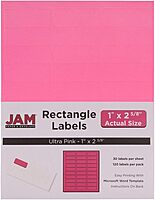 JAM PAPER Mailing Address Labels - Self-Adhesive Rectangular
