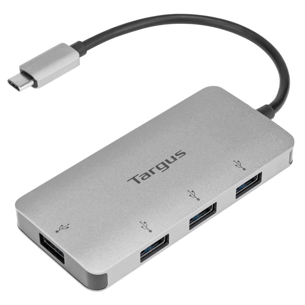 Targus USB-C to 4-Port USB-A Hub – Expand Your Connections with High-Speed Data Transfer and Universal Compatibility