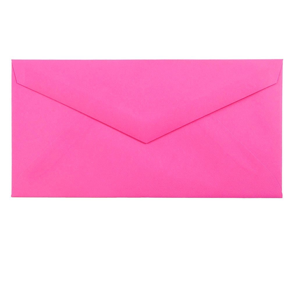 JAM PAPER Colored Envelopes - Ultra Fuchsia Hot Pink