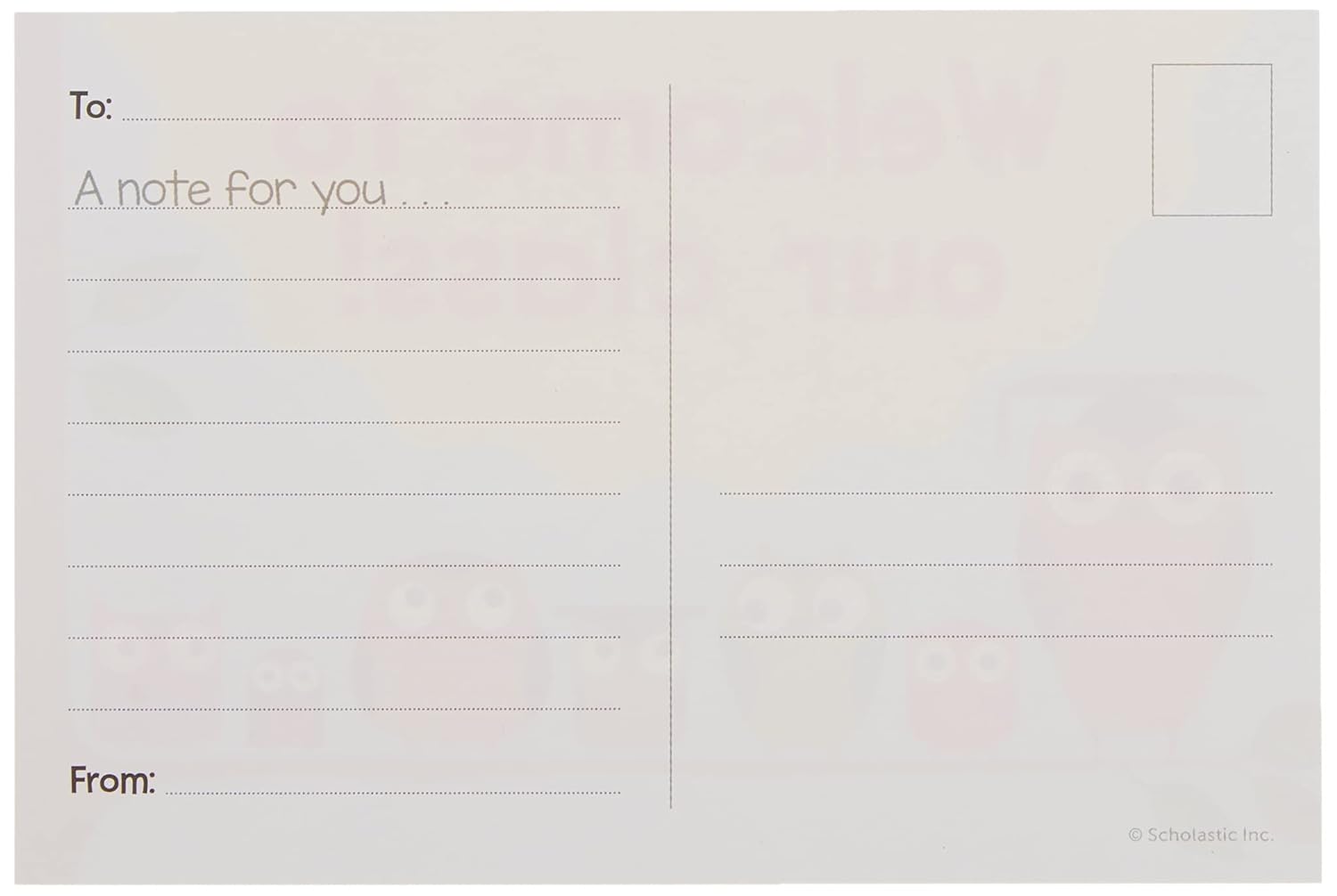 Scholastic Teachers Friend Postcards, 6in x 4in, Back To School, Kindergarten - Grade 5, Pack Of 36