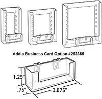 Azar Displays Revolving Acrylic Brochure Holder