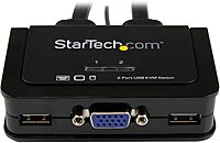 StarTech.com 2-Port USB Cable KVM Switch with Remote Switch