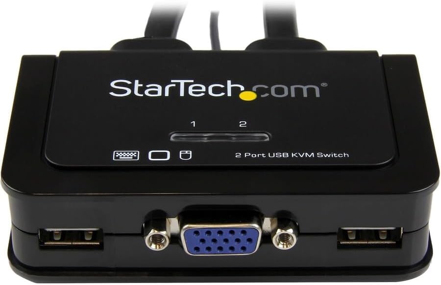 StarTech.com 2-Port USB Cable KVM Switch with Remote Switch