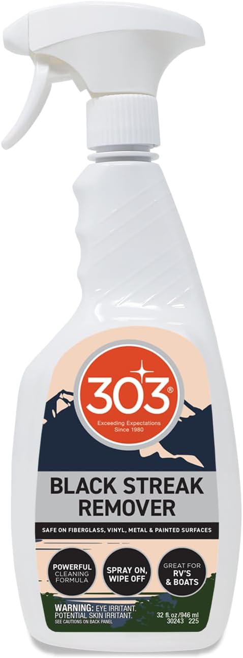 303 Products Black Streak Remover - Removes Black Streaks and Dirt, Provides A Clean, Streak-Free Finish on RVs, Campers