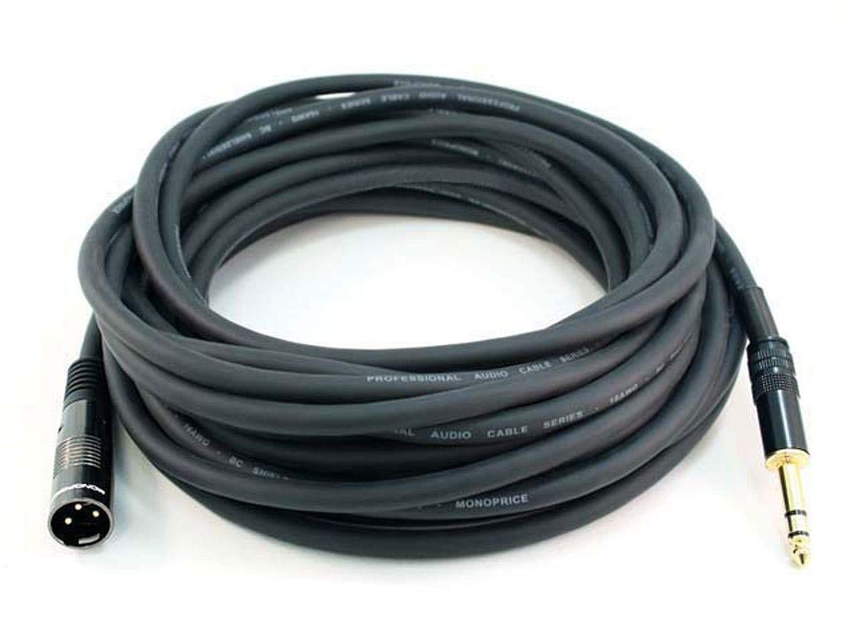 Monoprice Premier Series XLR Male to 1/4-Inch TRS Male Cable