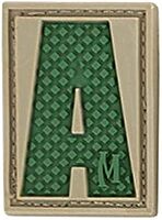 MAXPEDITION Letter A Morale Patch Arid