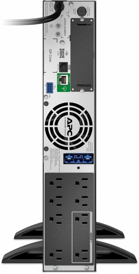 APC Network UPS, 750VA Smart-UPS Sine Wave UPS with Extended Run Option, SMX750C, Tower/2U Rackmount Convertible
