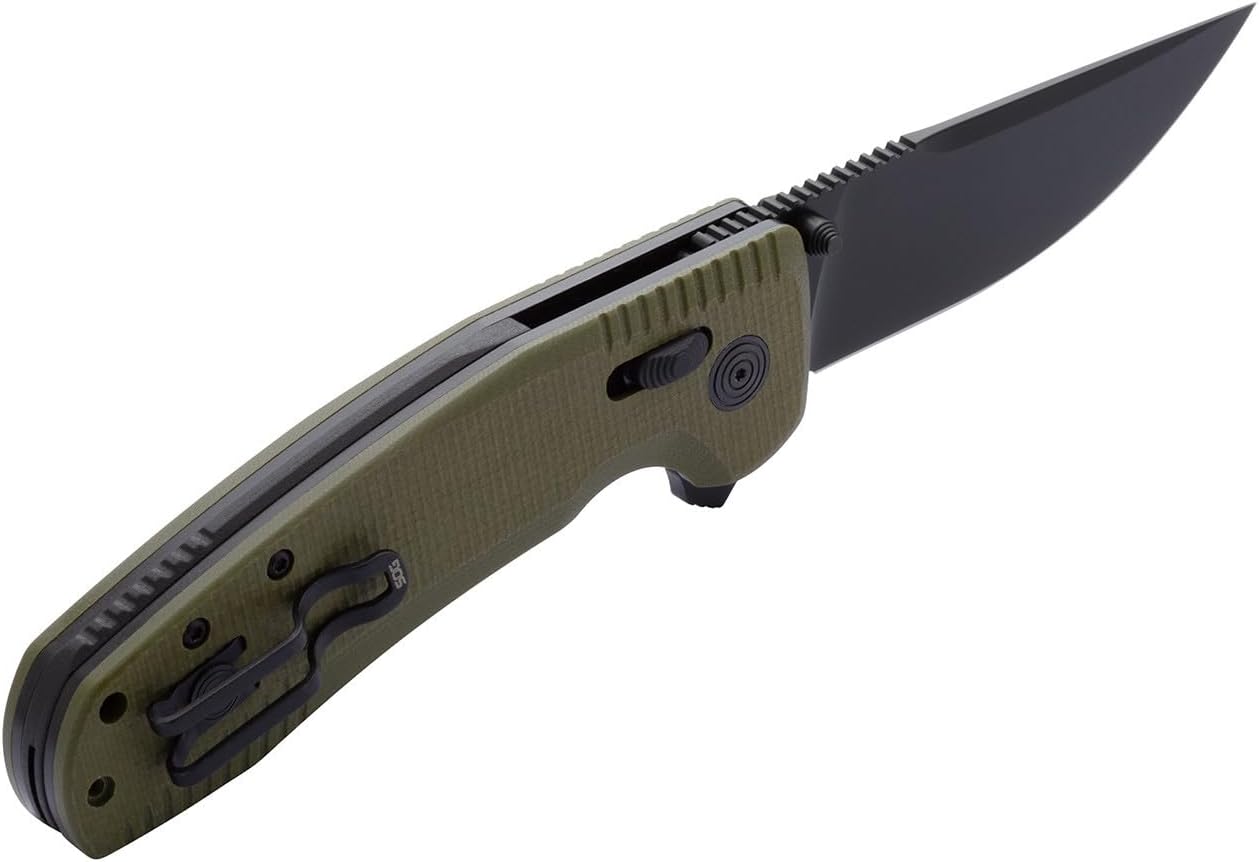 SOG TAC XR Professional Folding Knife | D2 Tool Steel & Ultra-Grip G10