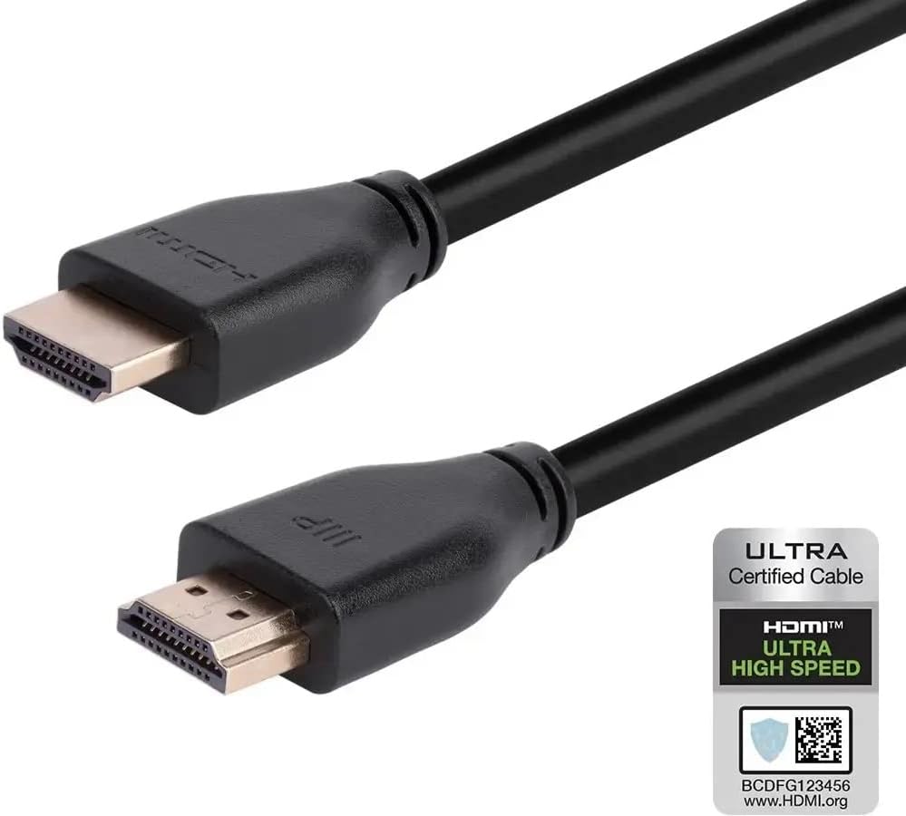 Monoprice 8K Certified Ultra High Speed HDMI Cable - HDMI 2.1, 8K@60Hz, 4K@120Hz, 48Gbps, HDR, VRR, CL2 in-Wall Rated, 20ft