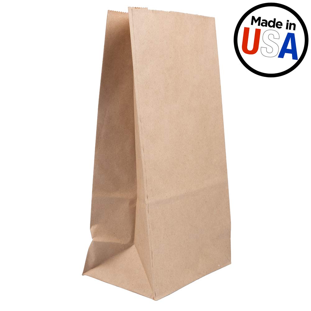 JAM PAPER 100% Recycled Kraft Snack/Lunch Bags - 25/Pack