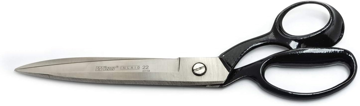 Crescent Wiss 12" Bent Handle Industrial Shears - Professional Heavy Duty Utility Scissors Tool for Sewing Fabric