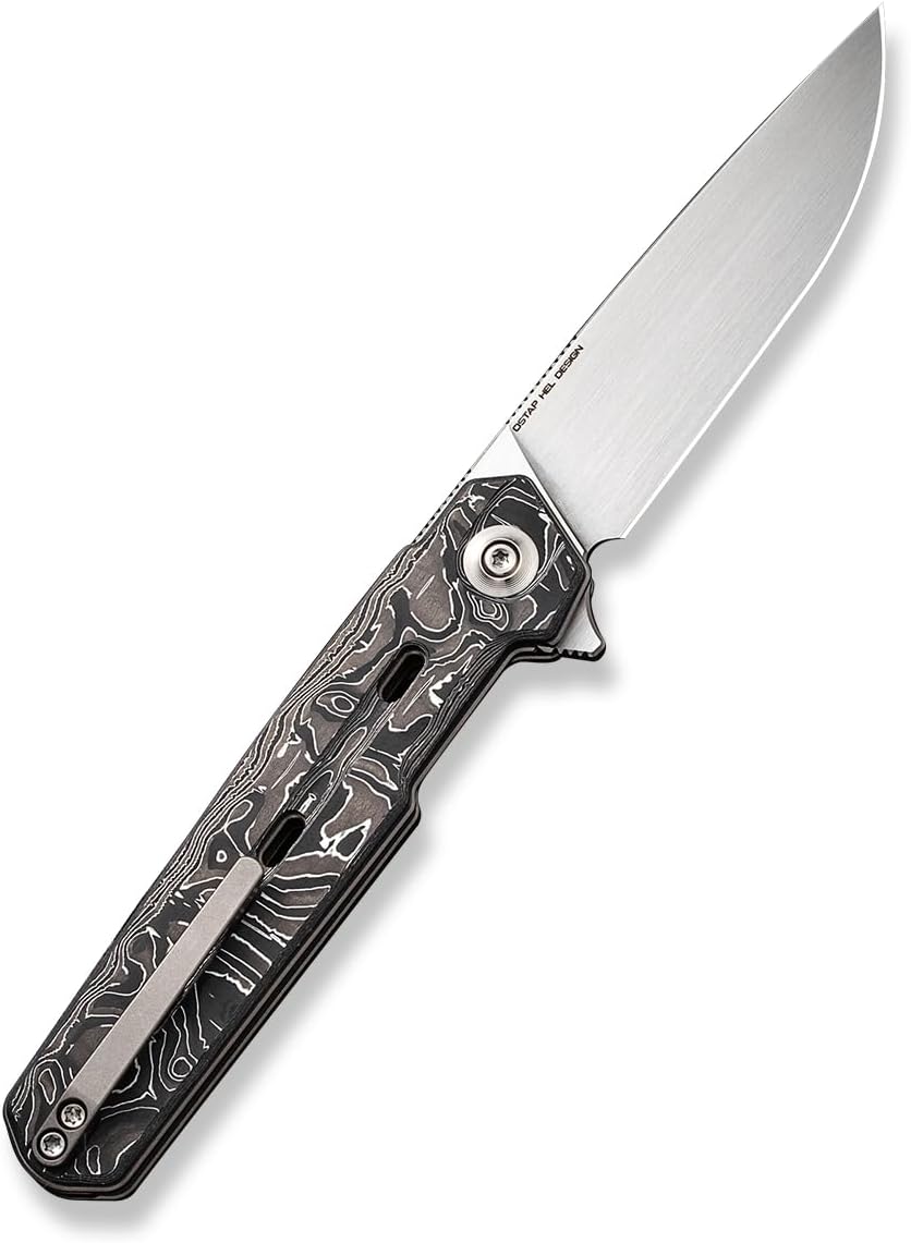 WEKNIFE Navo Flipper Knife Carbon Fiber Handle (3.25 CPM 20CV Blade) WE22026-6
