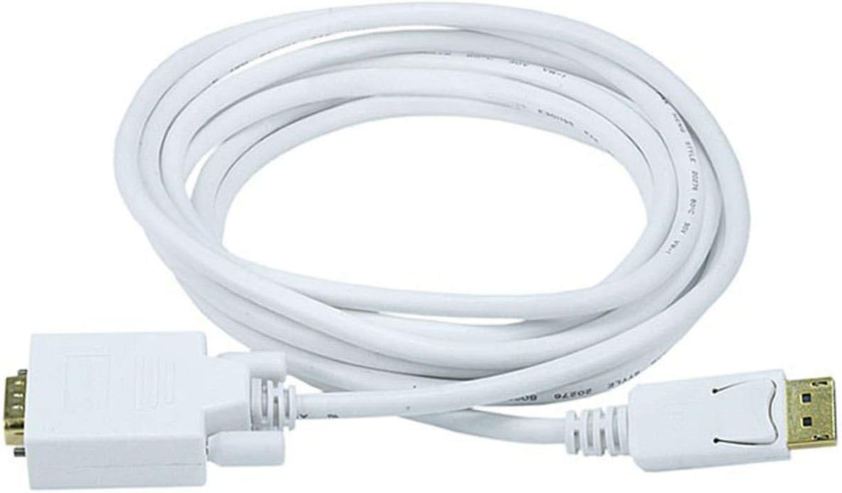 MONOPRICE DisplayPort to VGA Cable with Active Converter, 28AWG, Gold-Plated