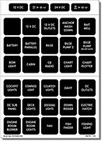 Blue Sea 4216 Square Format Label Set - 60