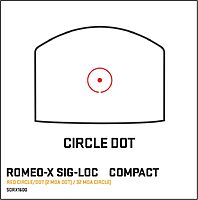 SIG SAUER Romeo-X SIG-Lock Compact Red Dot Sight - Rugged Durable Aluminum Lightweight Waterproof MOTAC Fully Enclosed