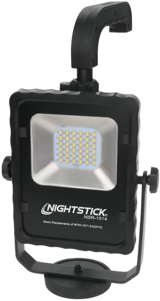 Nightstick NSR-1514 Rechargeable Led Area Light with Magnetic Baseblack