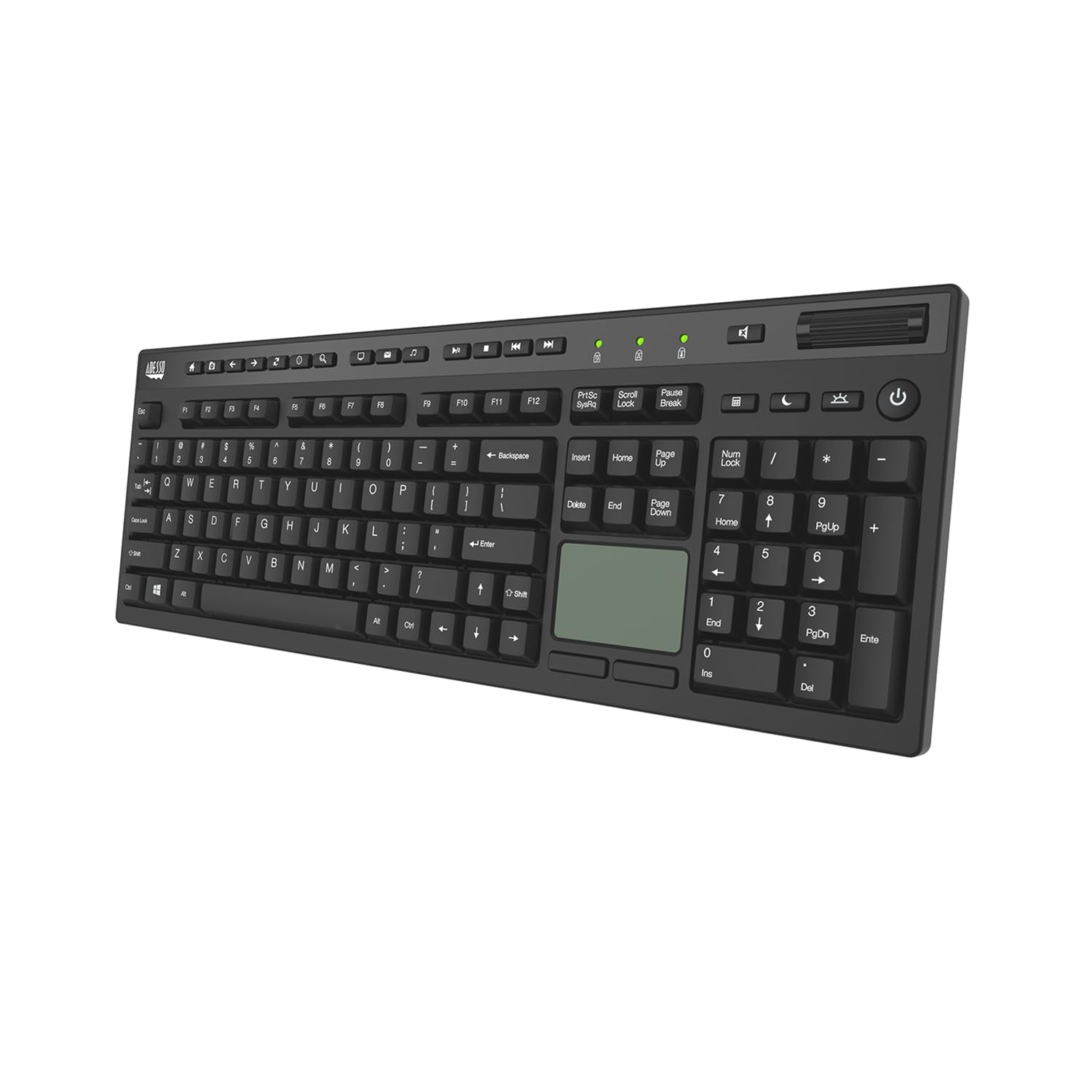 EasyTouch 445 Multi-Channel Wired Touchpad Keyboard, Black (AKB-445UB)