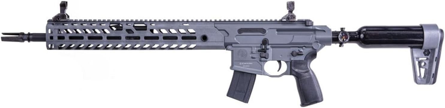 Sig Sauer MCX Virtus PCP Pellet Air Rifle | 30rd RPM .22LR Caliber Semi-Automatic Pre-Charged Pneumatic Rifle for Target