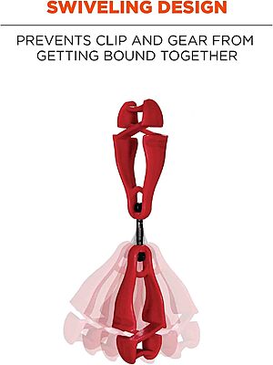 Ergodyne Squids 3420 Swiveling Dual-Clip Glove Holder