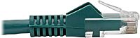 Tripp Lite Cat6 Gigabit Ethernet Snagless Molded Patch Cable 24 AWG 550MHz Premium UTP, Green, RJ45 M/M 4' (N201-004-GN)