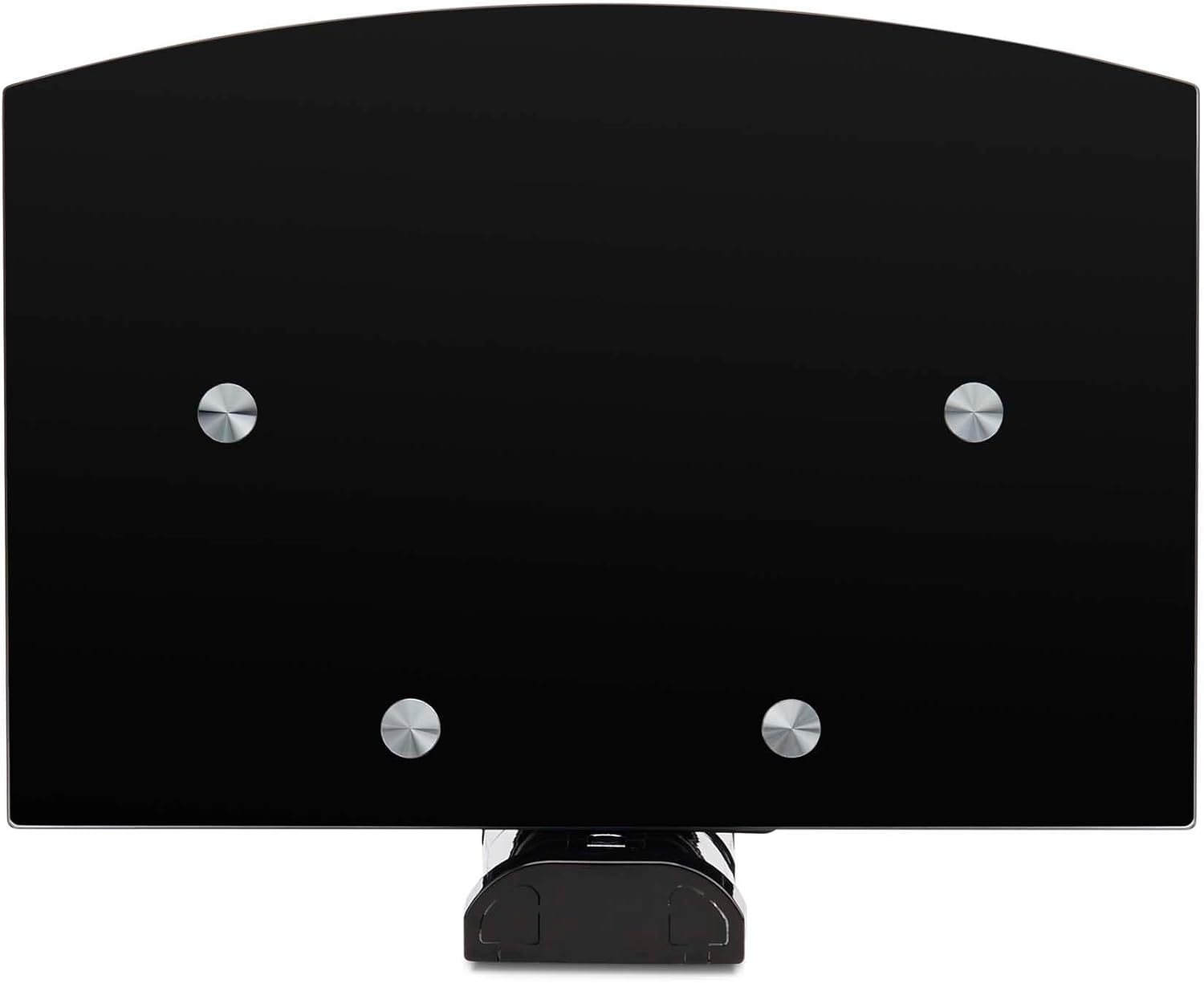 StarTech.com Floating Wall-Mounted AV Shelf, 5mm Black Tempered Glass, Adjustable Height