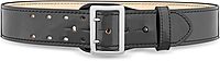 DUTYMAN 2-1/4" Hi-Gloss Leather Sam Browne 2-Row Stitch Duty Belt - Premium Clarino Leather