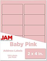 JAM PAPER Mailing Address Labels - Self-Adhesive Rectangular